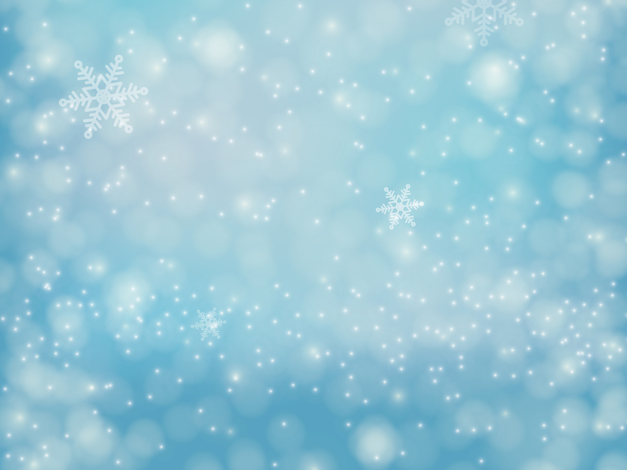 Blurred Snowflakes Background